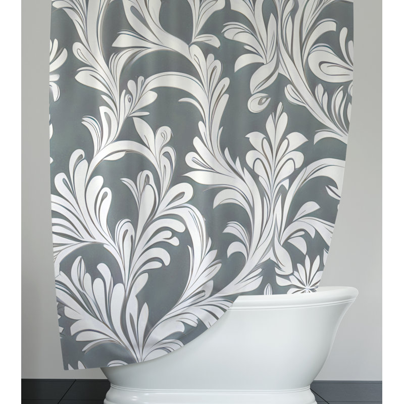 Rideau de douche Hyndman, H 72 po x l 70 po, Light Grey