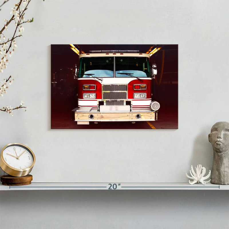 Mehar Fire Truck, 8" H x 12" W