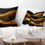 Vagues droites roses - coussin imprimé abstrait-89812683-29367174
