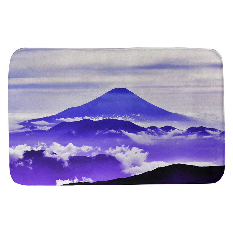 Tapis de salle de bain mt. fuji Fawcett, l 17 po x L 24 po, Mauve