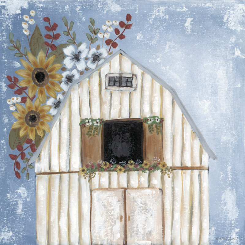 Rustic Memories - Peinture, H 30 po x l 30 po, No, Toile encadrée noyer flottant