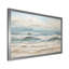 Peinture de plage côtière beige et bleue - Reproductions encadrées de plage côtière-228221848-228221830-252681921