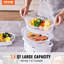 VEVOR 7.4Qt Electric Food Steamer 2-Tier Vegetable Steamer & 60 Min Timer 800W