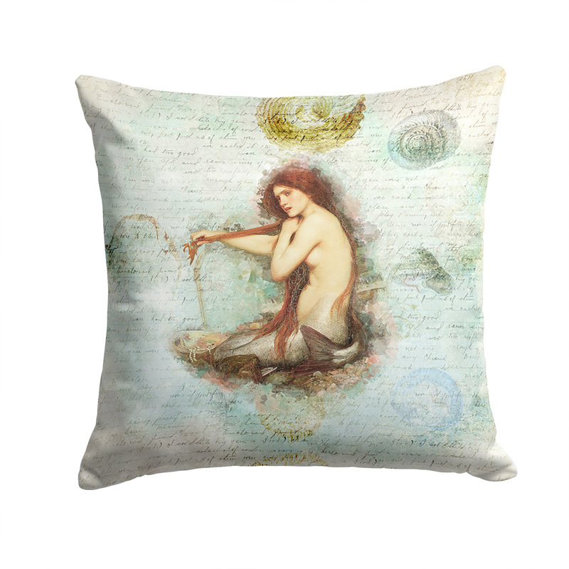 Coussin intérieur / extérieur Mermaids and Mermen, H 18 po x l 18 po x P 5,5 po