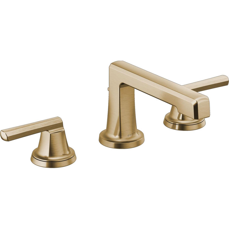 Levoir® Two-Handle Wall Mount Lavatory Faucet, Luxe Gold, Low Lever Handle, 1.5