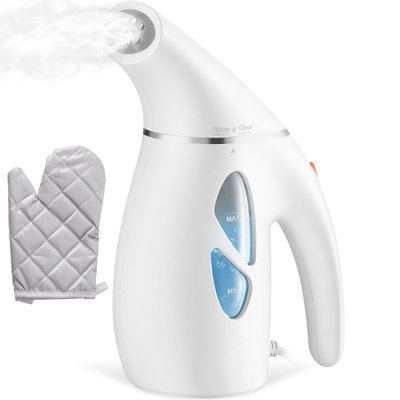 Compact Garment Steamer, 900W Fast Heating Clothes Steamer, Efficient Wrinkle Removal with Smart Control, Safety Auto Shut-Off, and Spacious Removable Water Reservoir, Includes Gloves