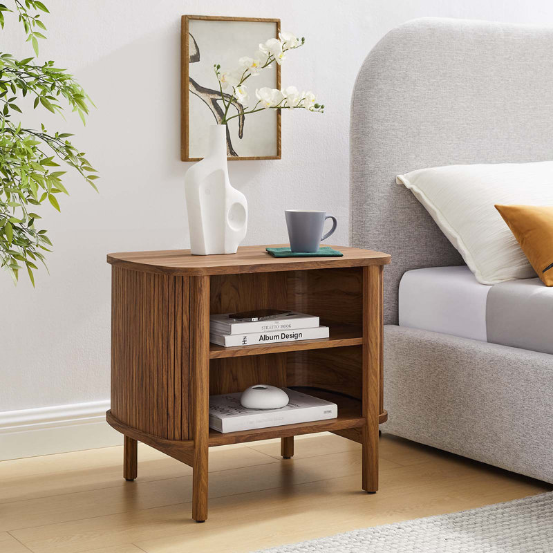 Table de chevet Modway Cadence, Noyer