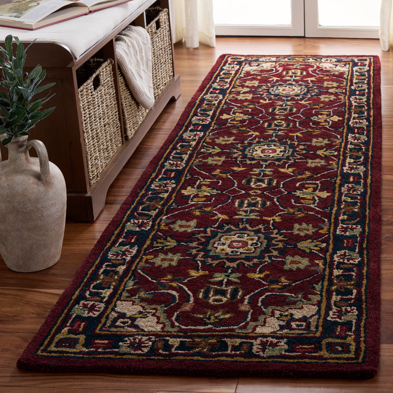 Mcauliffe Hand Tufted Wool Oriental Rug, Runner 2'3" x 8'