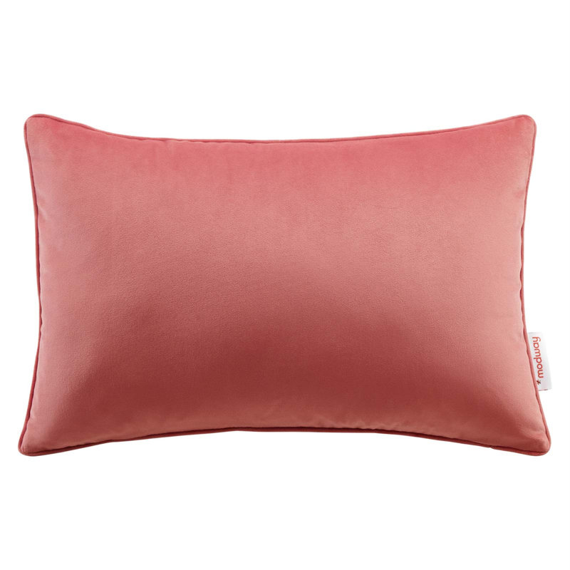 Blossom Performance Velvet Lumbar Throw Pillow 23.5"