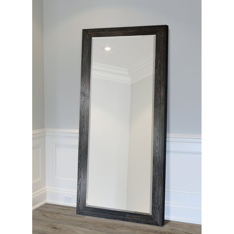 Migel Mirror, 61" x 25", Black Barnwood