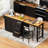 74.8" Kitchen Island with Extendable Dining Table, Kitchen Storage Cart with 3 Drawers, Power Outlet, Rolling Kitchen Island on Wheels with Spice Rack and 2 Door Cabinet, for Kitchen-129761746