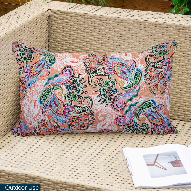 Coussin intérieur/extérieur Floral, Rose floral