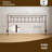 Metal King Size Headboard, Adjustable Height, Sturdy Steel Headboard Only For King Size Bed, Farmhouse Victorian Style, Easy Assembly, Attach Frame, Brown-2041790595-2041790592