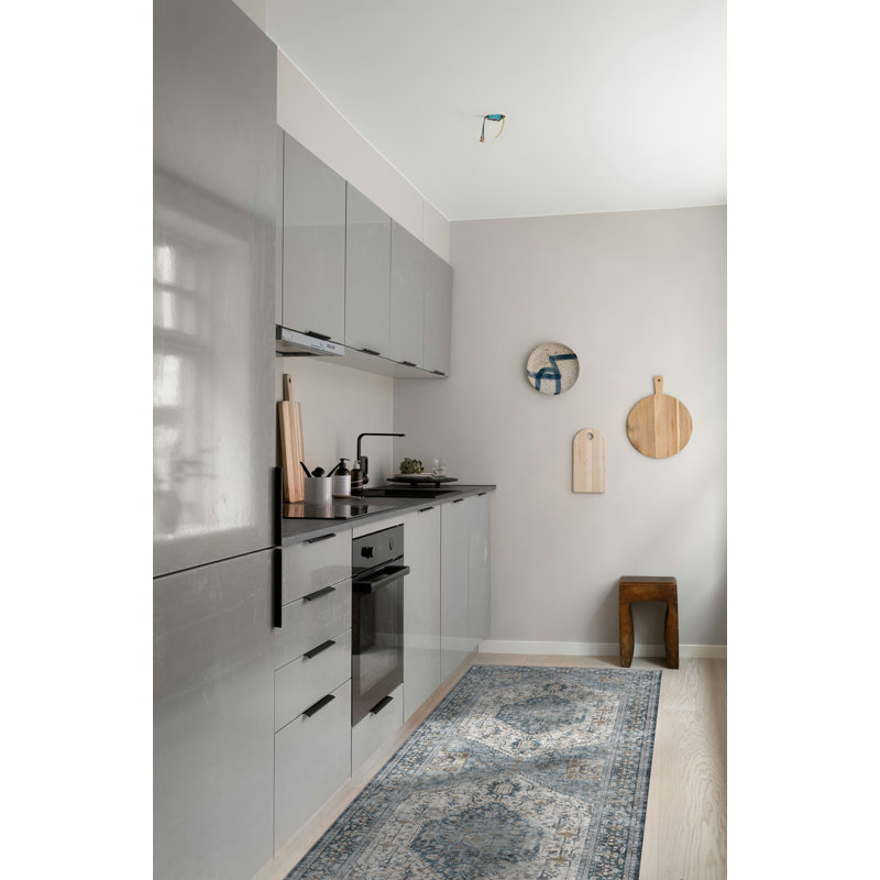 David Cushioned Kitchen Mat, Rectangle  2.6' x 6.5'