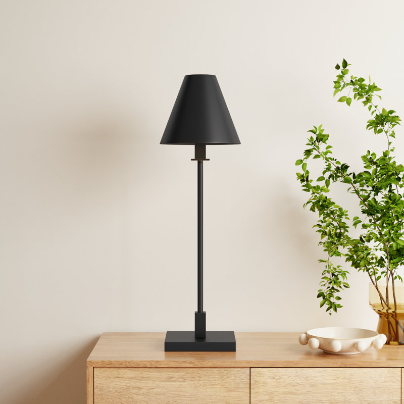 Svana Metal Buffet Lamp, Blackened Bronze