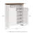 6-Tier 24 Pairs Shoe Cabinet With Doors And Adjustable Shelves For Entryway-429093487