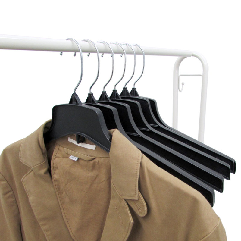  Cintre en plastique recyclé robuste pour robe / chandail / chandail, Paquet de 10