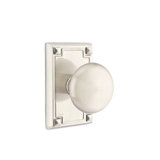 Emtek Passage Interior Mortise Set w/ Arts & Crafts Rosette & Providence Knob (LH)