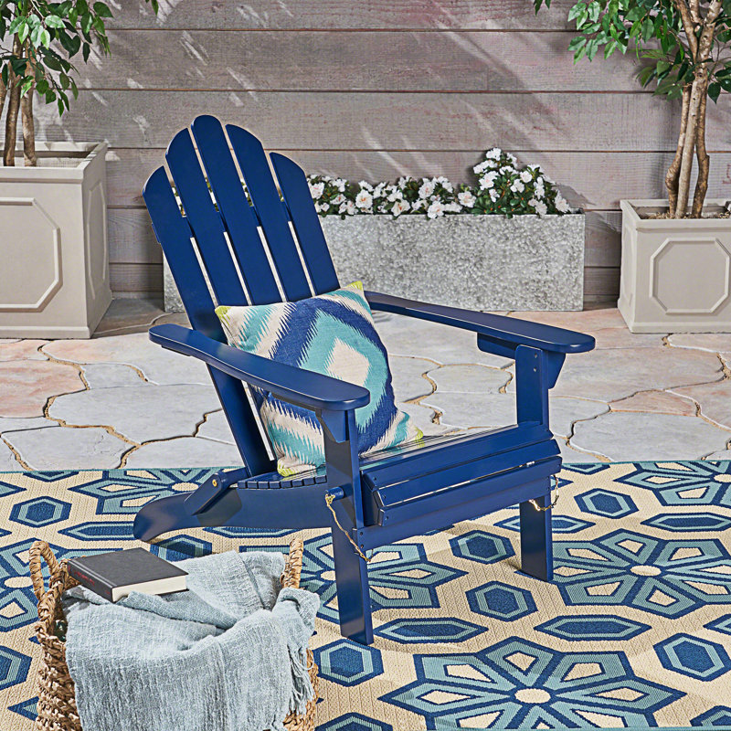 Foldable Adirondack Chair, Blue