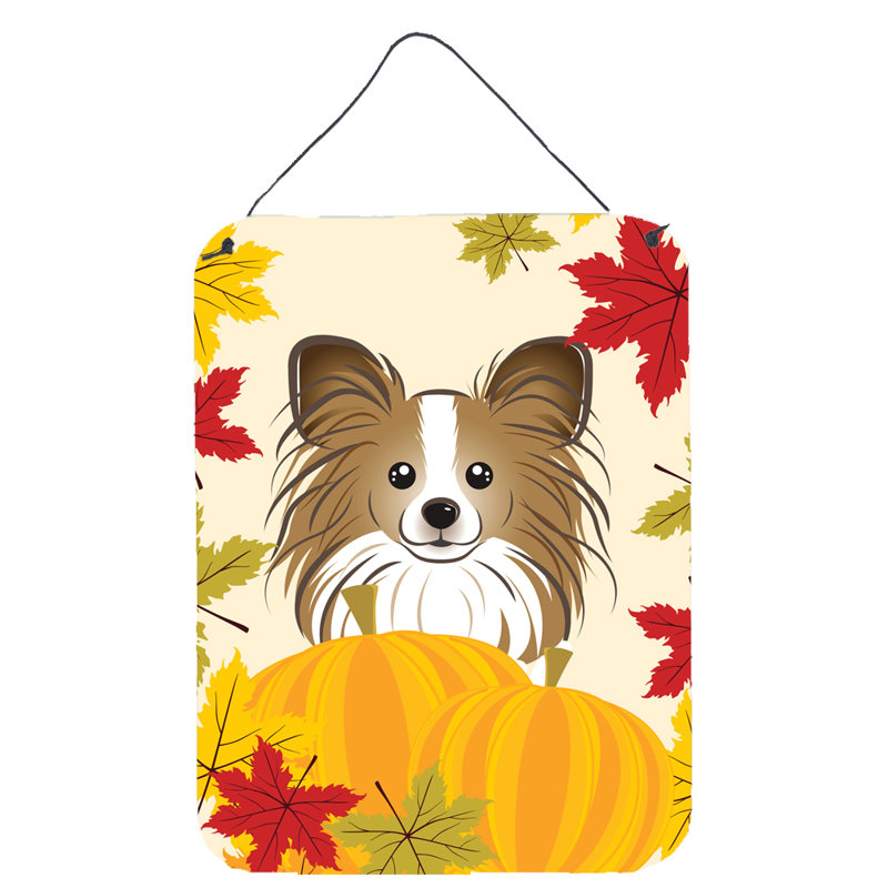 Décoration murale corgi de thanksgiving sable, Papillon