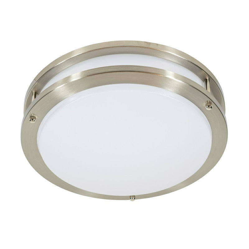 Plafonnier encastré 1 lumière DEL 14,75 po , 3000 K, H 12 po x l 12 po, Non