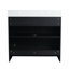 Meuble-lavabo simple 35,4 po avec plateau en céramique Gardena