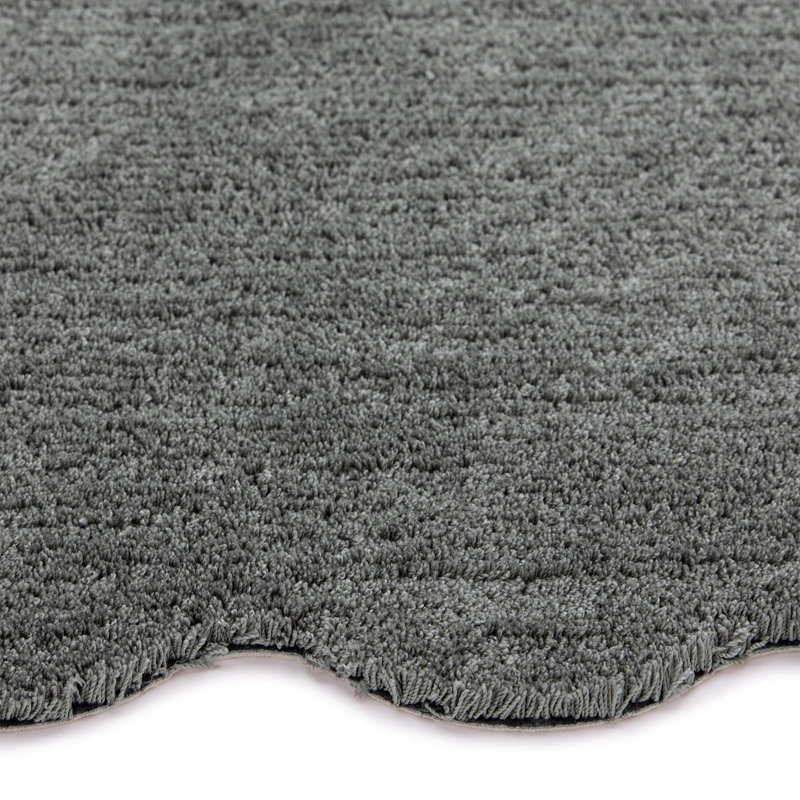 My Mat Soft Bathroom Scallop bath mat, Grey