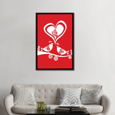 « valentine », impression sur toile tendue