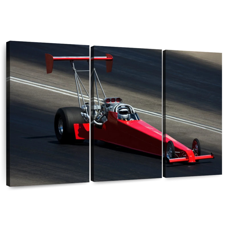Mehar Drag Racing Car, 20" H x 33" W