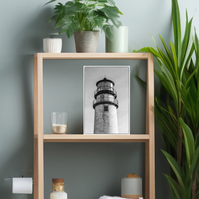 Usa, New England, Massachusetts, Cape Cod, North Truro, Highland Light Lighthouse Contemporary Winter Architecture Wall Art