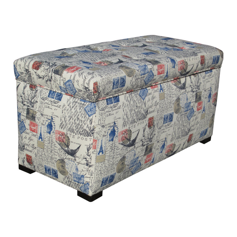 Banc de rangement en tissu Outten, Primaire naturel Amore