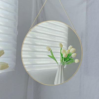 Savien Metal Round Mirror