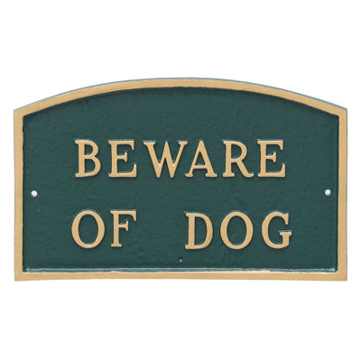 Plaque de jardin Bodnachuk Beware of Dog
