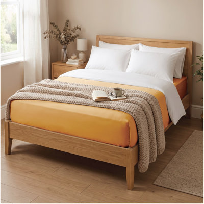 Pelletier 200 Thread Count Polyester Fitted Sheet, Soft & Durable Bed Sheet