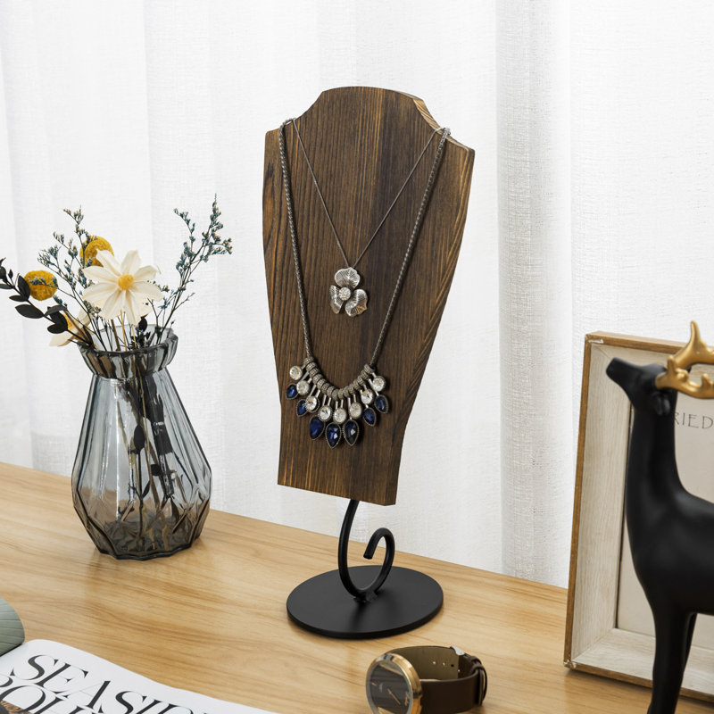 Présentoir à bijoux en bois massif
