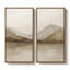 «Soft Neutral Mountain Range Landscape», ensemble de 2 reproductions d'art murales encadrées sur toile 60 po x 30 po x 2 pièces-719278261-719278260