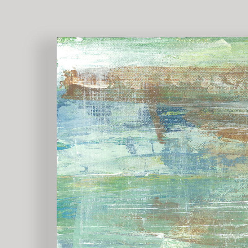 Patine chaleureuse en cuivre par Jasmine Mills-ensemble de 3 reproductions d’art sur toile tendue, H 40 po x l 60 po x 1,5 po