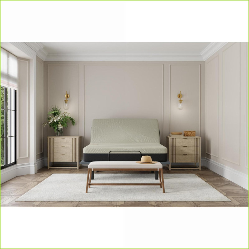 Matelas | Matelas en mousse de refroidissement pleine fermeté 8 po | Gris clair, 8", Lit double