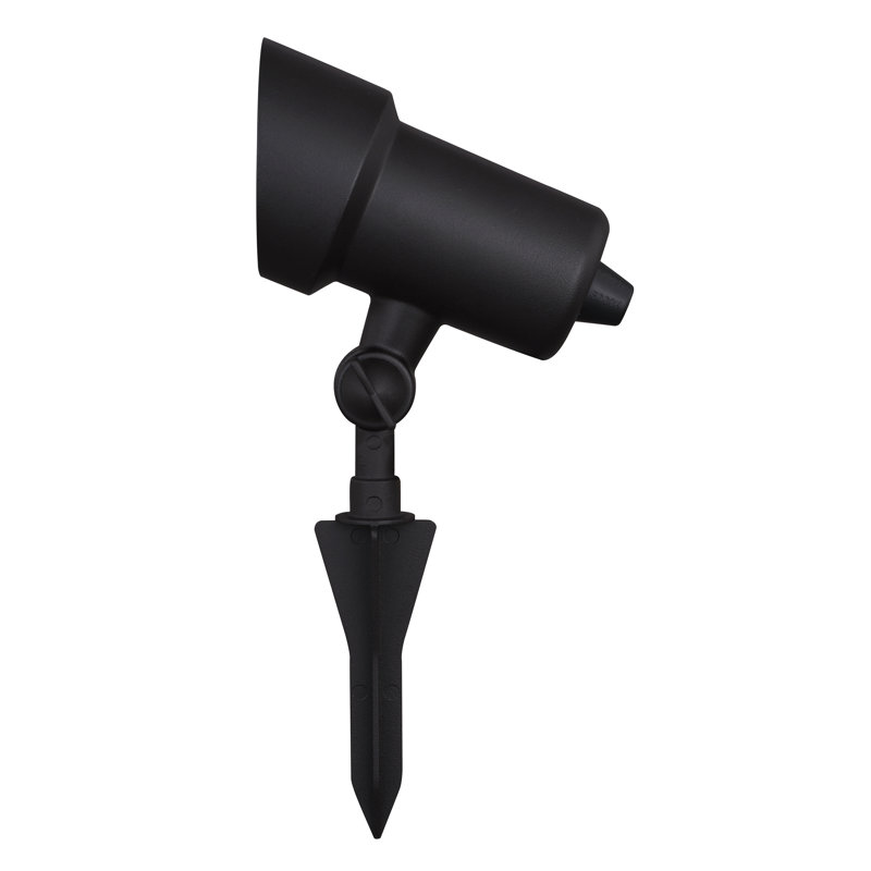 Black Aluminum Low-Voltage LED Outdoor Flood Light