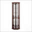 Armoire d'angle en verre avec vitrine lumineuse pour le salon, idéale pour les collections antiques et le rangement du vin-94944443