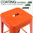 Metal Bar Stools Set of 4, Counter Height Bar Stools 24 Inches Industrial Bar Chairs Patio Stool Indoor-Outdoor Counter Height Stools with Square Seat-689061658-689061649