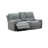 Cote 2Pc Power Recliner Sofa And Loveseat Set W USB, Console, Gray Boucle