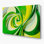 «Biomorphic Abstraction 64», art mural en métal vert