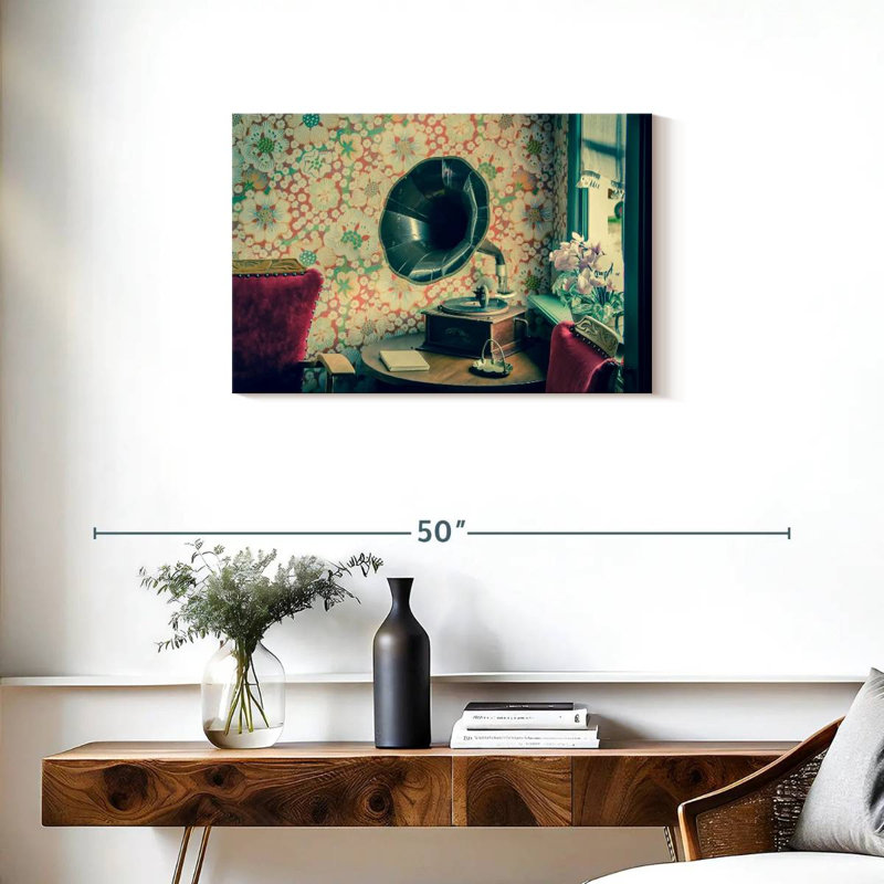 Gramophone Abarca Vintage, H 20 po x l 30 po