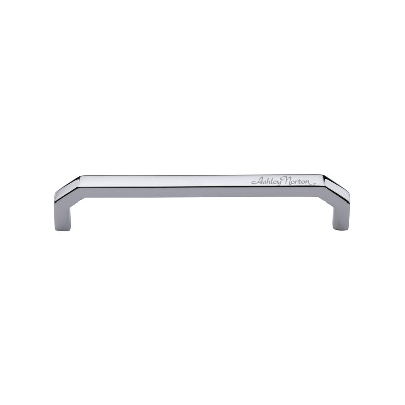 Angular Cabinet Pull, Polished Chrome, 6"
