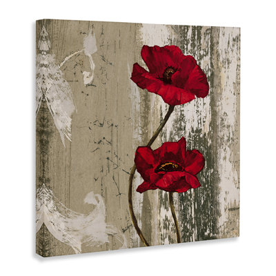 «Red Anemones Duo», art mural sur toile par Brian Foster bp-766_CN