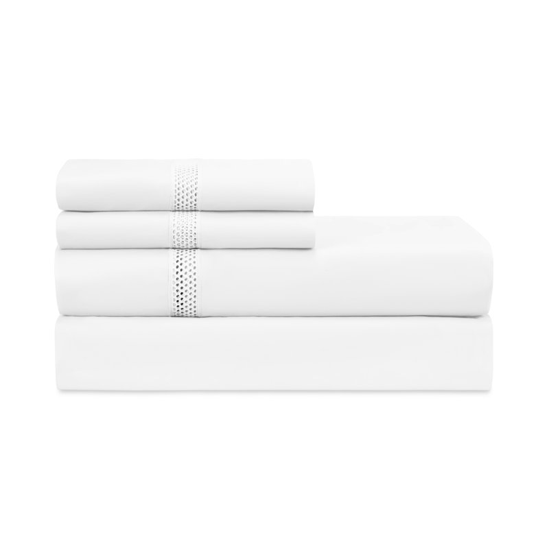 Ritz Percale Sheet Set, Cal.King Sheet Set + 2 Pillowcases, White