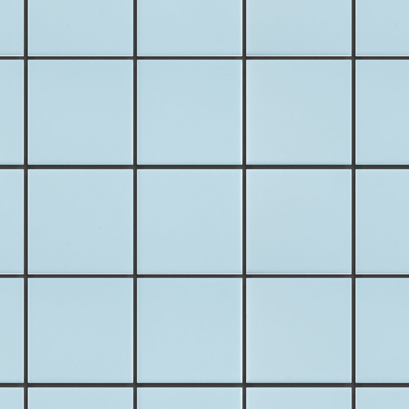 Porcetile 11.82 in. x 11.82 in. Squares Matte Porcelain Mosaic Wall and Floor Tile, Blue