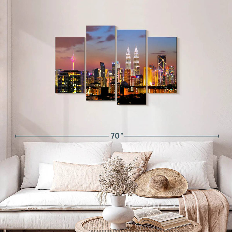 Sireci Kuala Lumpur Night Lights, 27" H x 43" W