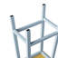 2 chaises pour îlot de cuisine en bois massif de 25,6 po de hauteur, gris-bleu, avec repose-pieds et repose-pieds-797533389
